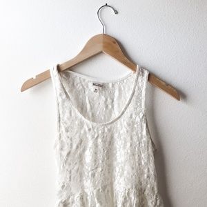 White Lace Tank